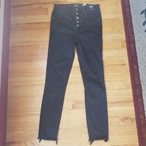 NWT* Abercrombie Black High Rise Superskinny ankle